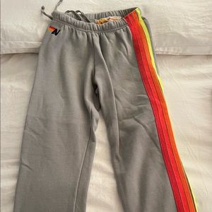 XS Neon Grey Aviator Nation Pants